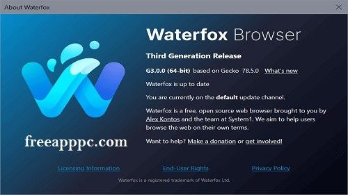 Download Free Waterfox for PC