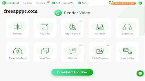Download RecCloud for PC 2025 – Free Screen Recorder