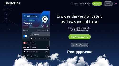 Windscribe VPN for PC (2025) – Fast, Secure & Free Download